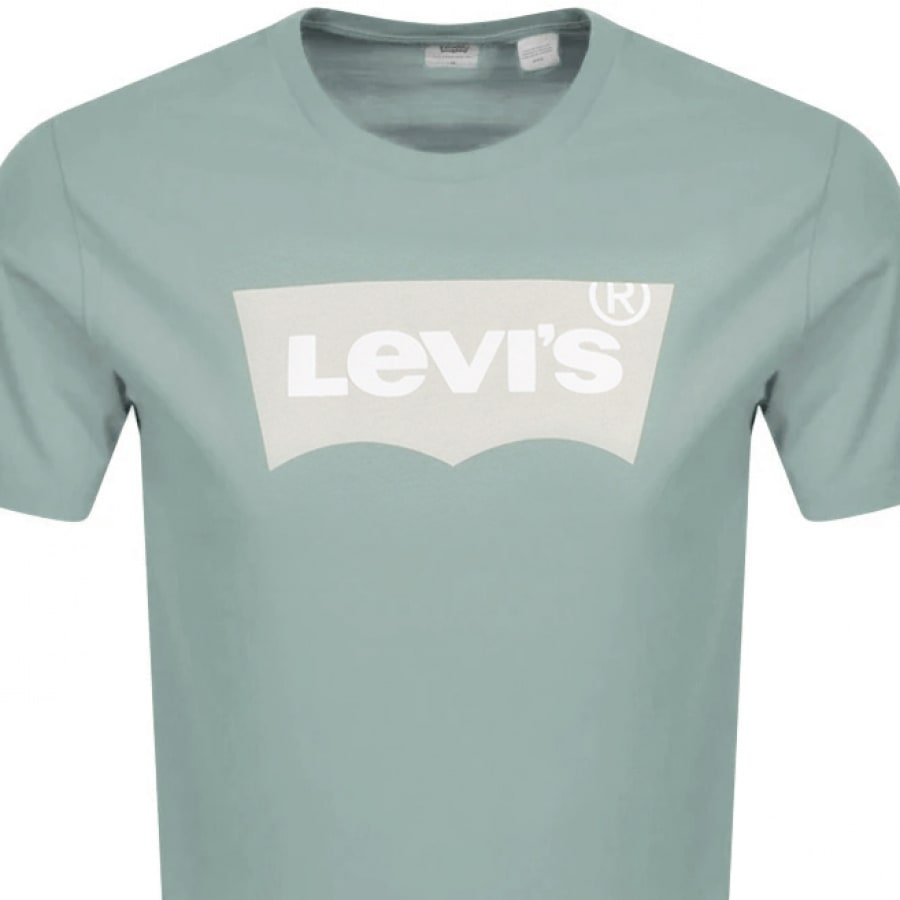 Alternative Image for ProductLevis Logo Crew Neck T Shirt Blue2